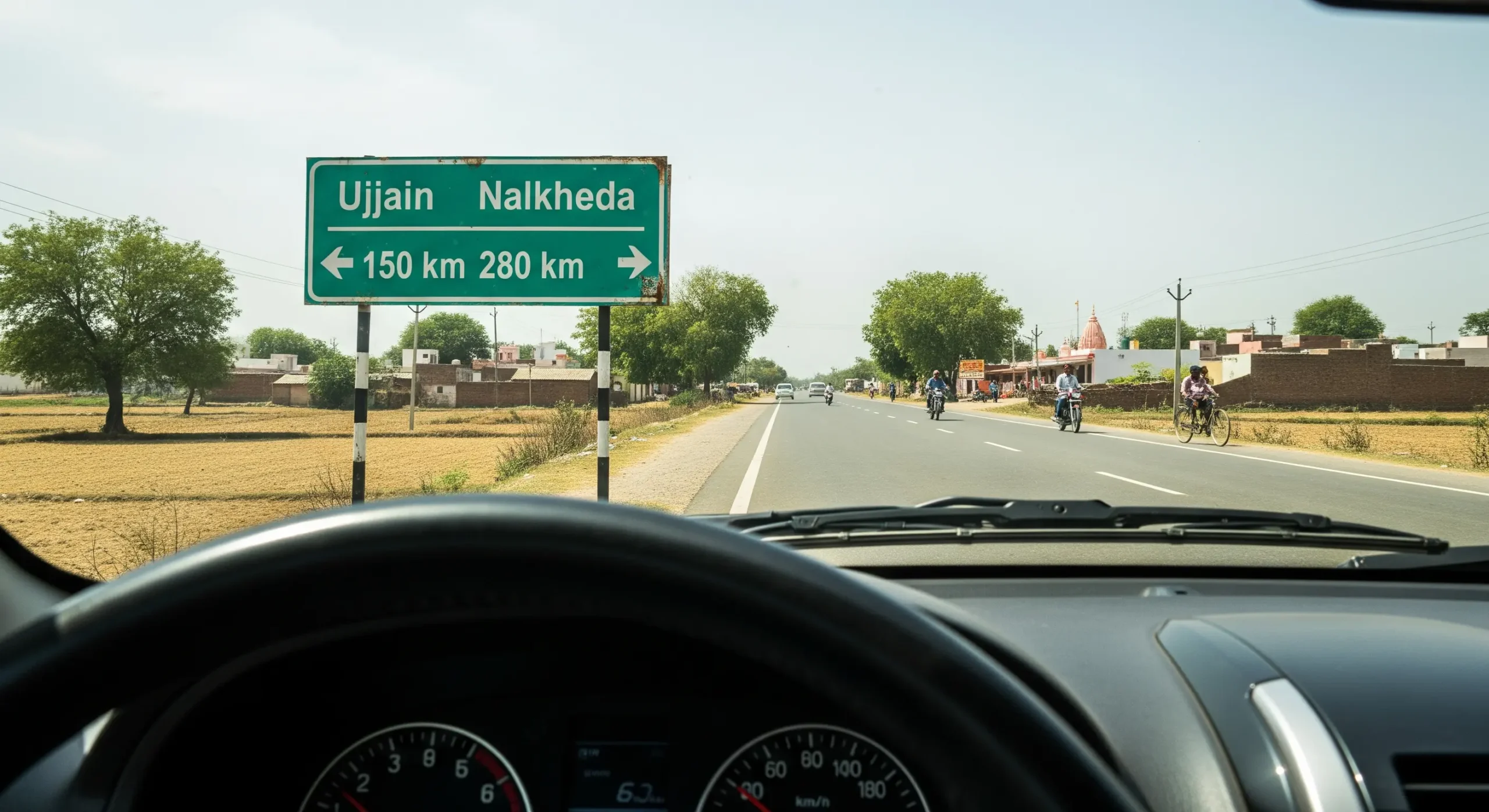 ujjain to nalkheda distance