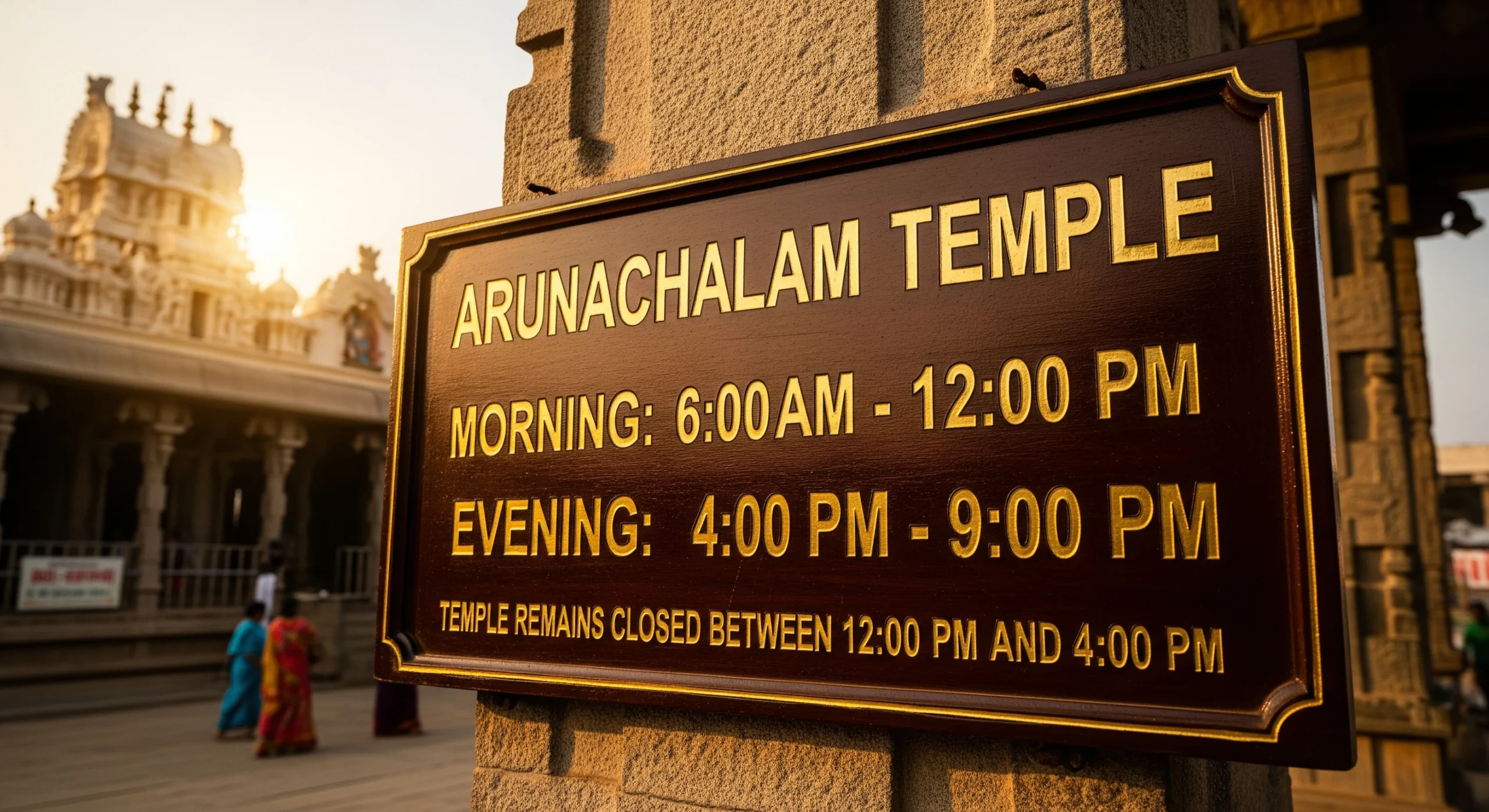 Arunachalam temple timings